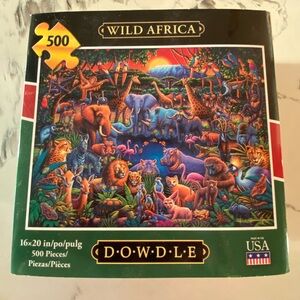 Dowdle Wild Africa 500-Piece Puzzle - Vibrant Multicolor